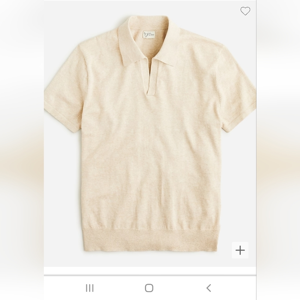 J.crew short sleeve Johnny collar sweater size XS
